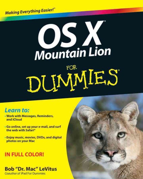 OS X Mountain Lion For Dummies cover