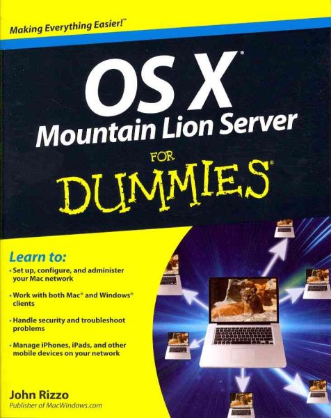 OS X Mountain Lion Server For Dummies cover