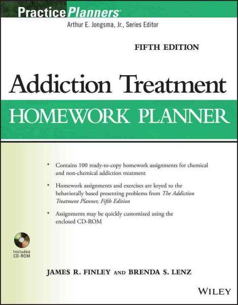 Addiction Treatment Homework Planner (PracticePlanners) cover