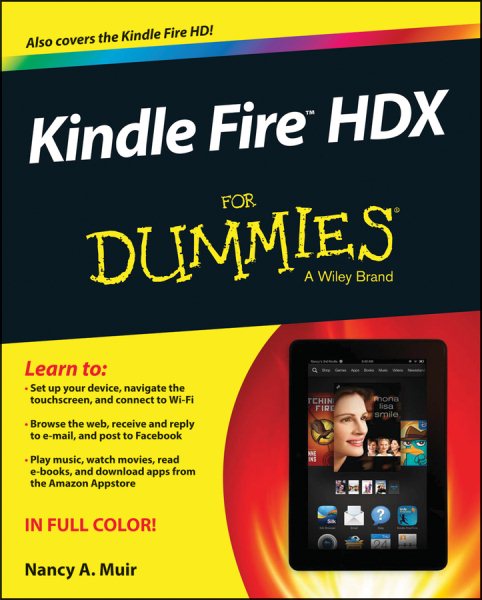 Kindle Fire HDX For Dummies cover