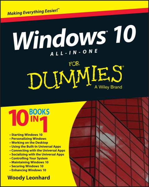 Windows 10 All-in-One For Dummies cover