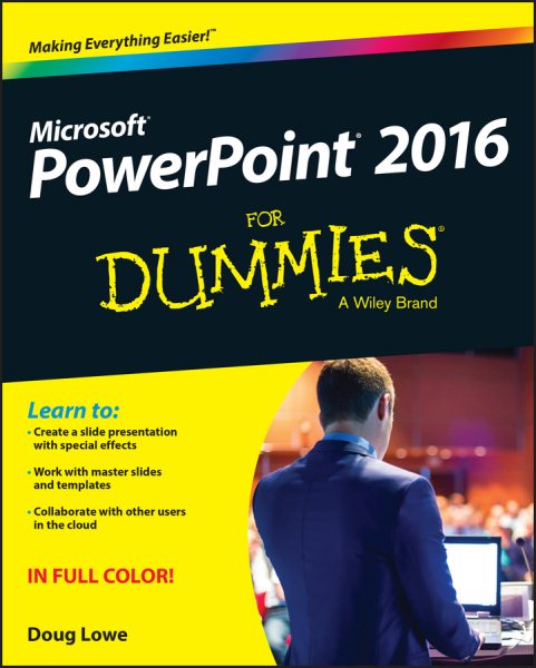 PowerPoint 2016 For Dummies cover