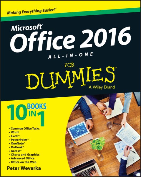 Office 2016 All-in-One For Dummies (Office All-in-One for Dummies) cover