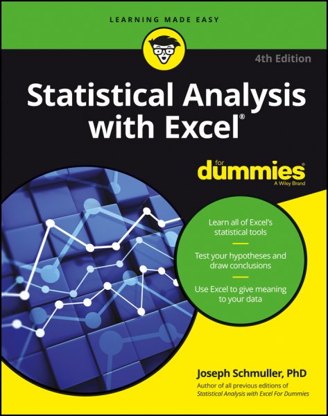 Statistical Analysis with Excel For Dummies, 4th Edition cover