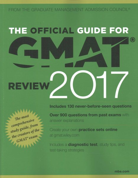 The Official Guide for GMAT Review 2017 with Online Question Bank and Exclusive Video cover
