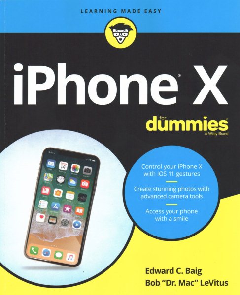 iPhone X For Dummies cover