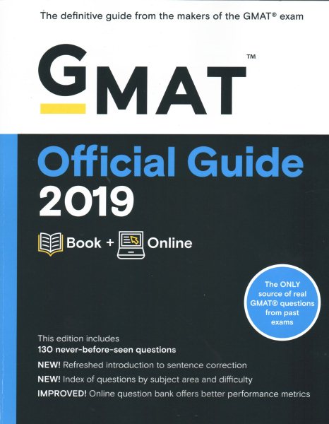 GMAT Official Guide 2019: Book + Online cover