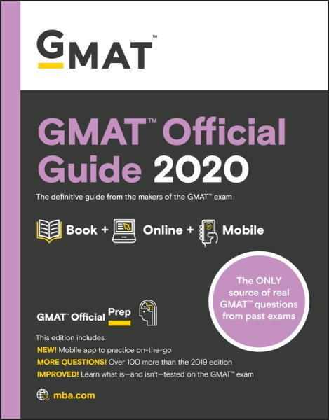GMAT Official Guide 2020: Book + Online Question Bank cover