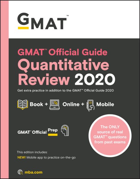 GMAT Official Guide 2020 Quantitative Review: Book + Online Question Bank cover