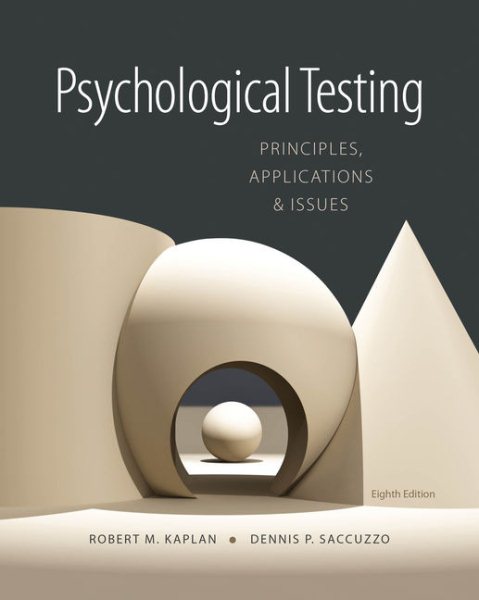 Psychological Testing: Principles, Applications, and Issues cover