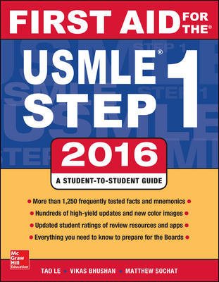 First Aid for the Usmle Step 1, 2016 cover