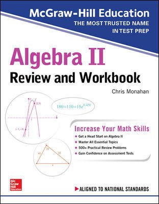McGraw-Hill Education Algebra II Review and Workbook cover