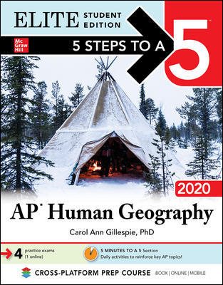 5 Steps to a 5: AP Human Geography 2020 Elite Student Edition cover