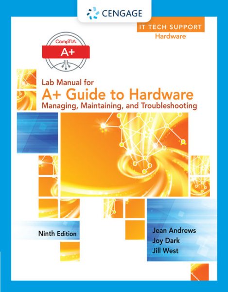 Lab Manual for Andrews' A+ Guide to Hardware, 9th cover