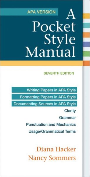 A Pocket Style Manual, APA Version cover