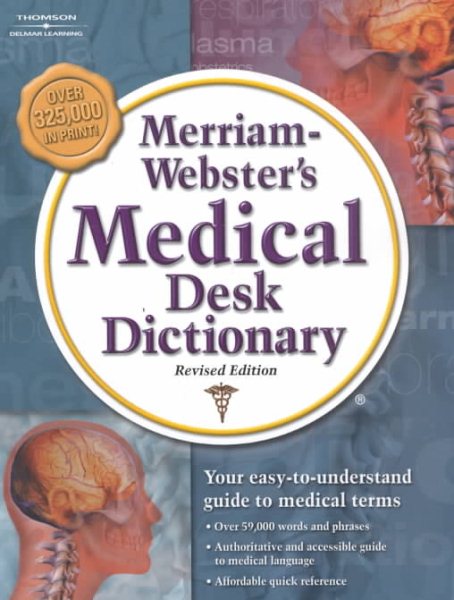 Merriam-Webster's Medical Desk Dictionary, Revised Edition cover