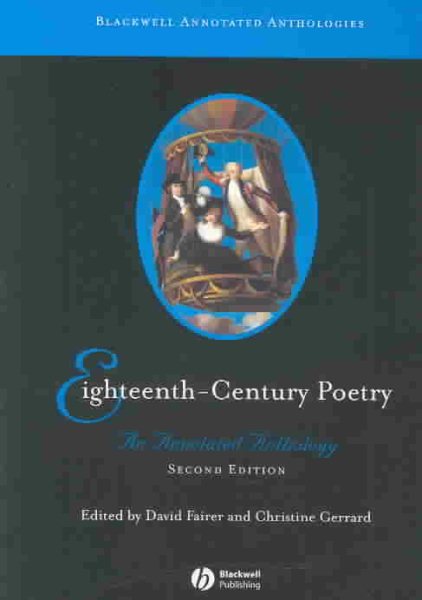 Eighteenth-Century Poetry: An Annotated Anthology