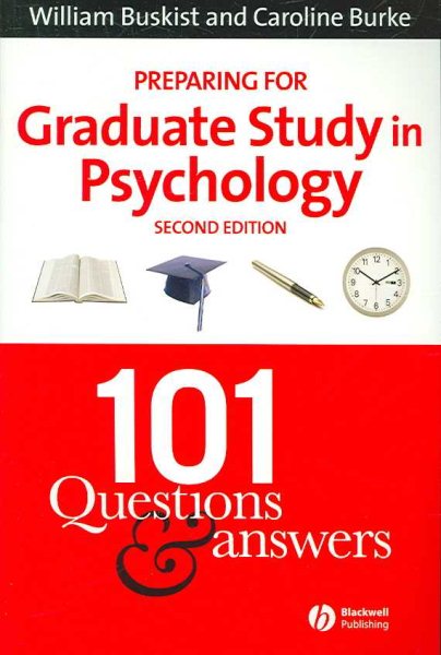 Preparing for Graduate Study in Psychology: 101 Questions and Answers cover