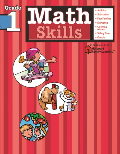 Math Skills: Grade 1 (Flash Kids Harcourt Family Learning) cover