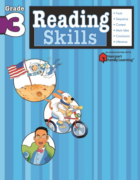 Reading Skills: Grade 3 (Flash Kids Harcourt Family Learning) cover