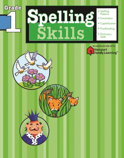 Spelling Skills: Grade 1 (Flash Kids Harcourt Family Learning) cover