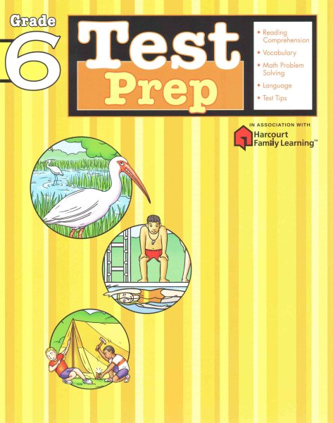 Test Prep: Grade 6 (Flash Kids Harcourt Family Learning) cover
