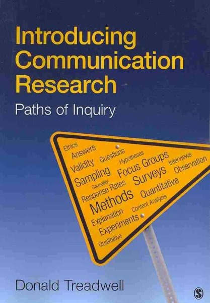 Introducing Communication Research: Paths of Inquiry cover