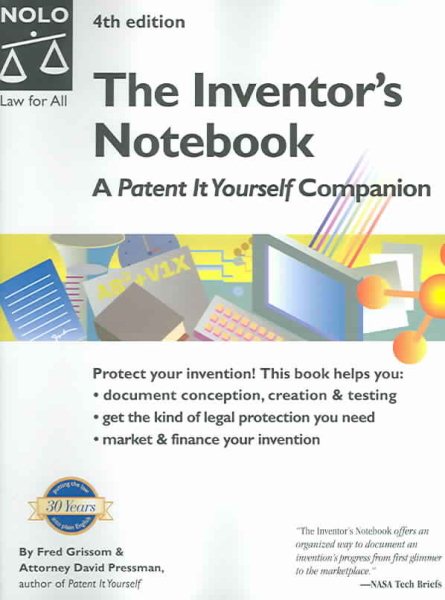 The Inventor's Notebook: A Patent It Yourself Companion 4th Edition cover