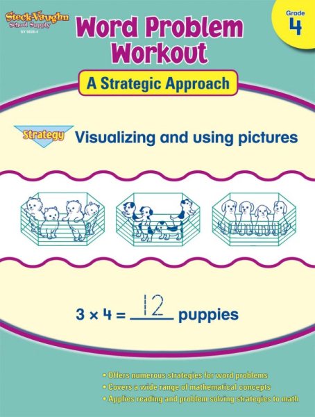 Word Problem Workout: Visualizing & Using Pictures, Grade 4 cover