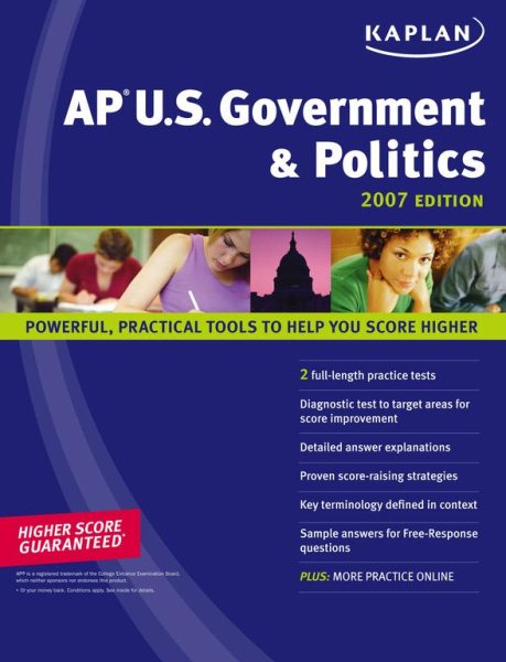 AP Kaplan AP U.S. Government & Politics 2007 Edition (Kaplan AP Series) cover