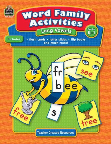 Word Family Activities: Long Vowels Grd K-1: Long Vowels Grd K-1 cover