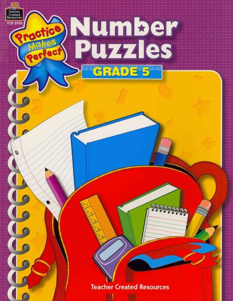 Number Puzzles Grade 5 (Practice Makes Perfect series) cover