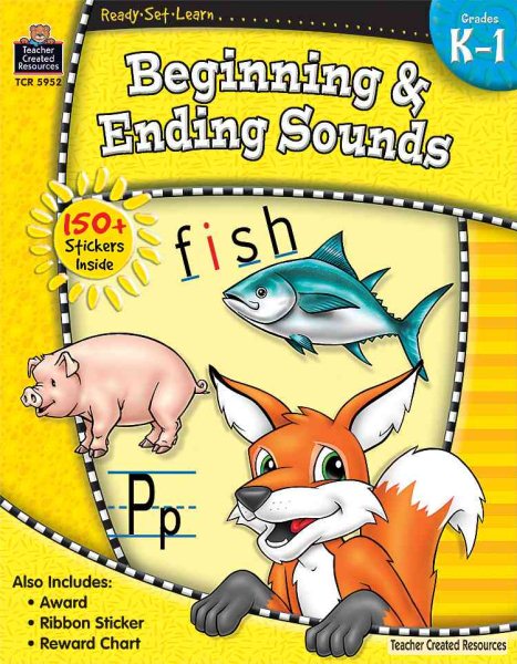 Ready•Set•Learn: Beginning & Ending Sounds, Grades K–1 from Teacher Created Resources cover