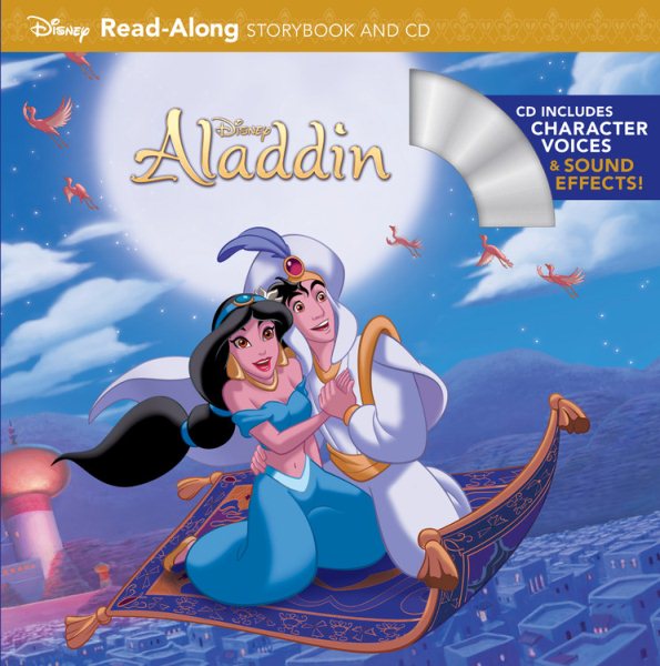 Aladdin Read-Along Storybook and CD cover