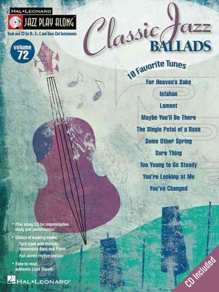 Classic Jazz Ballads: Jazz Play-Along Volume 72 (Hal Leonard Jazz Play-Along) cover