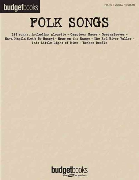Folk Songs: Budget Books cover