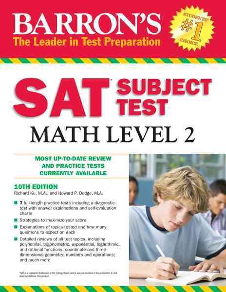 Barron's SAT Subject Test Math Level 2, 10th Edition cover