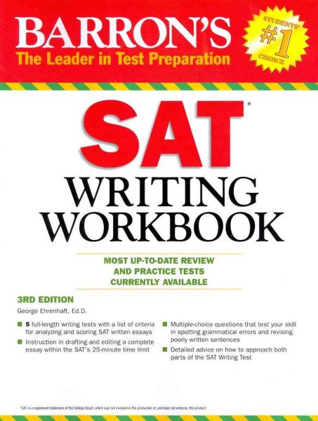 Barron's SAT Writing Workbook, 3rd Edition cover
