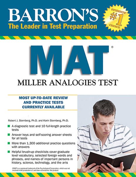 Barron's MAT, 11th Edition: Miller Analogies Test cover