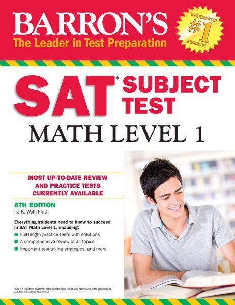 Barron's SAT Subject Test: Math Level 1, 6th Edition cover