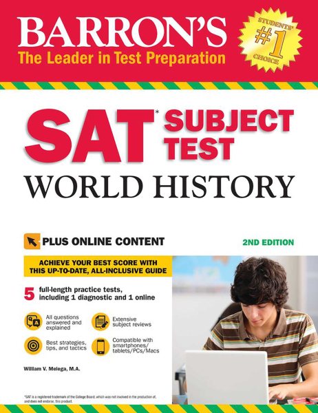 Barron's SAT Subject Test World History, 2nd Edition: with Bonus Online Tests