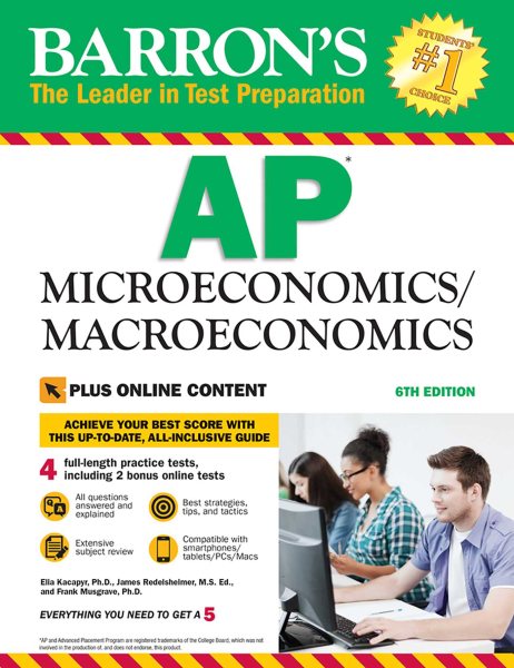 Barron's AP Microeconomics/Macroeconomics, 6th Edition: with Bonus Online Tests (Barron's Test Prep)