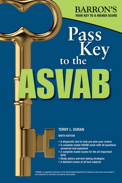 Pass Key to the ASVAB, 9th Edition (Barron's Test Prep) cover