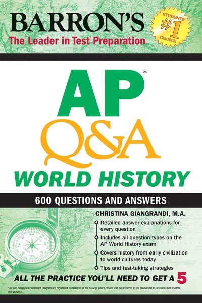 AP Q&A World History: With 600 Questions and Answers cover