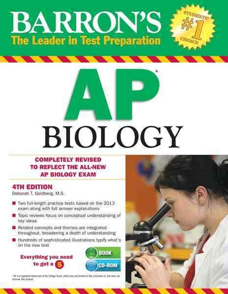 Barron's AP Biology with CD-ROM, 4th Edition cover