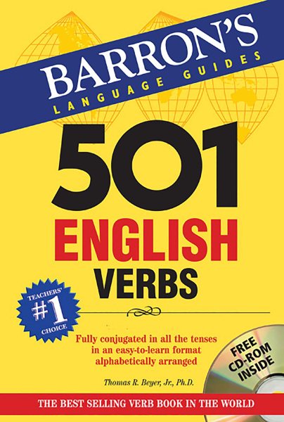 501 English Verbs with CD-ROM (Barron's 501 Verbs) cover