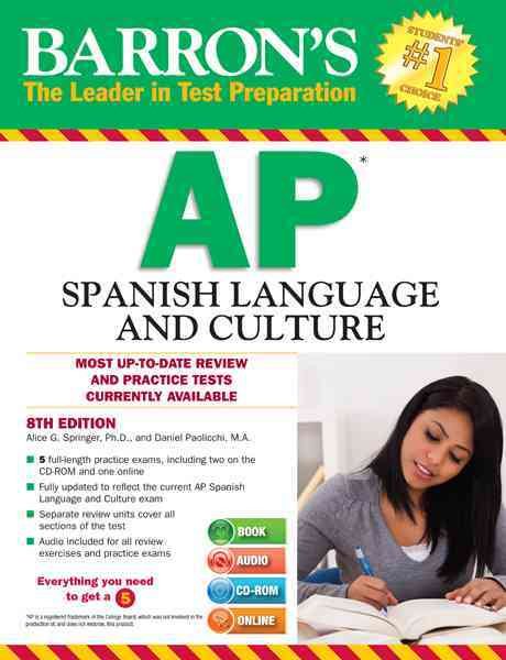 Barron's AP Spanish with MP3 CD and CD-ROM, 8th Edition cover