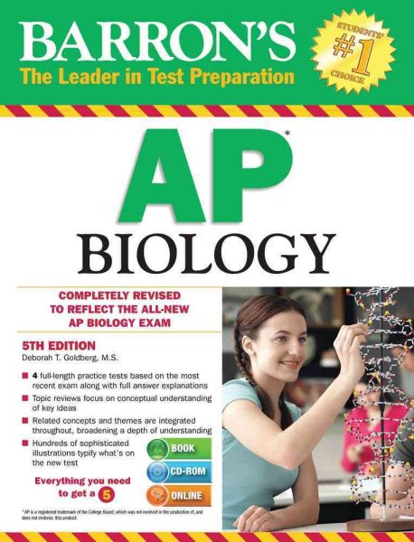 Barron's AP Biology with CD-ROM, 5th Edition cover