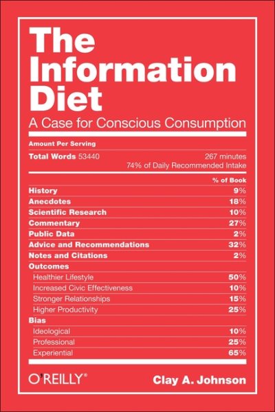 The Information Diet: A Case for Conscious Consumption cover