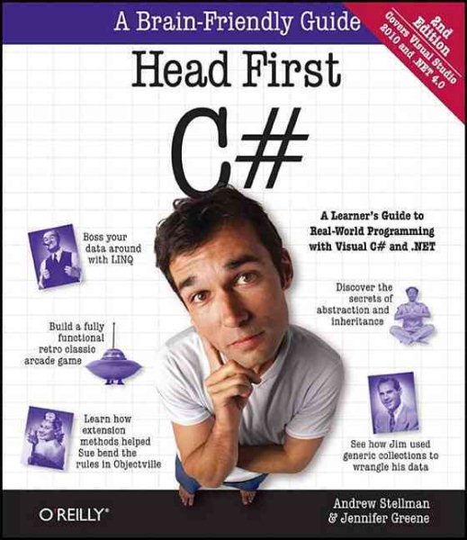 Head First C#, 2E: A Learner's Guide to Real-World Programming with Visual C# and .NET (Head First Guides) cover